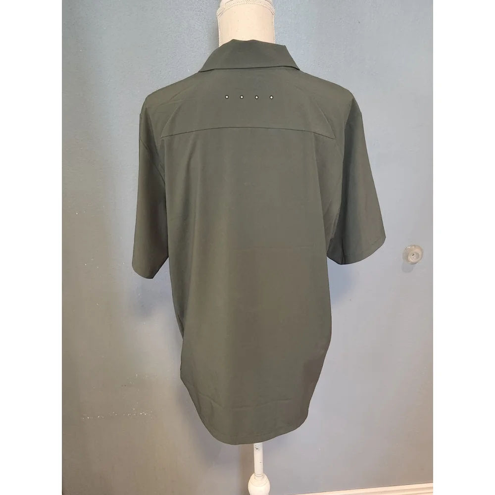 The North Face performance lightweight quarter button-down polo shirt